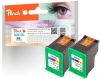 Peach Double Pack tête d'impression couleur, compatible  HP No. 351XL*2, CB338EE*2