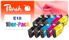 Peach 10er-Pack Tintenpatronen kompatibel zu  Epson No. 18, C13T18064010