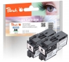 Peach Twin Pack Cartuccia d'inchiostro nero, compatibile con  Brother LC-3233BK