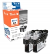 320481 - Peach Twin Pack cartouche d'encre noire, compatible avec LC-3213BK*2 Brother